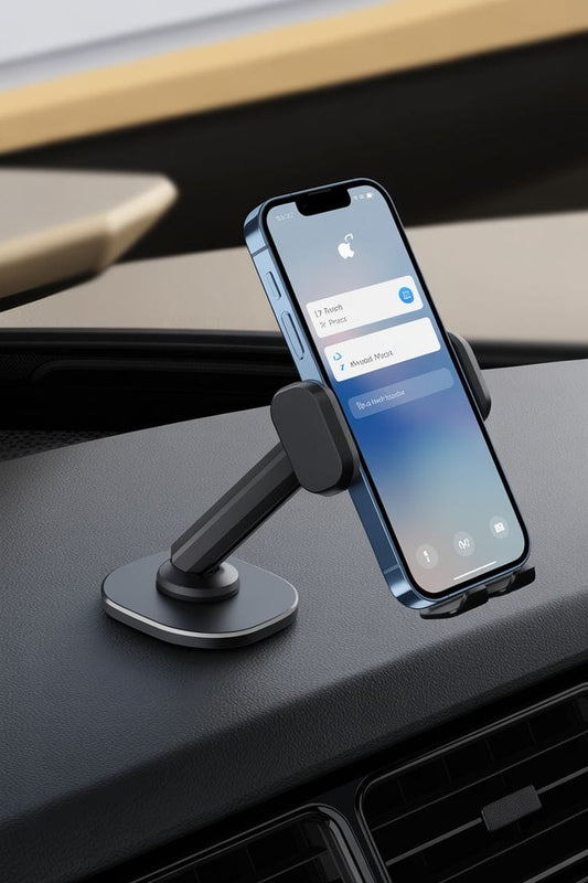 Magnetic Car Phone Holder Hanging Screen Car 360 Degree Rotating Metal Aluminum Alloy